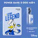 Внешний аккумулятор Disney беспроводной магнитный Дональд Дак 5000 мАч QS-D12