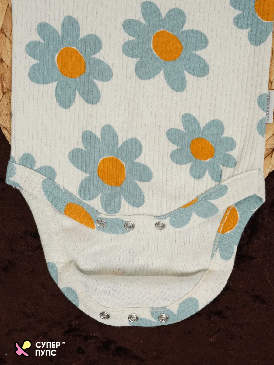 Боди 3 шт Супер Пупс нбр/3пр/бд/коррук/2026/ромашки - фото 12