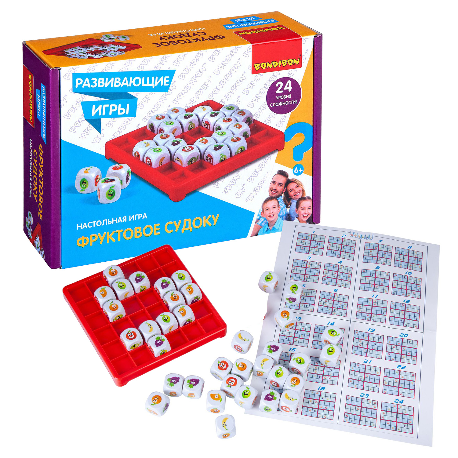 Настольная игра Bondibon логическая Фруктовое судоку - фото 1