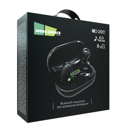 Беспроводные наушники More Choice BW01 Black