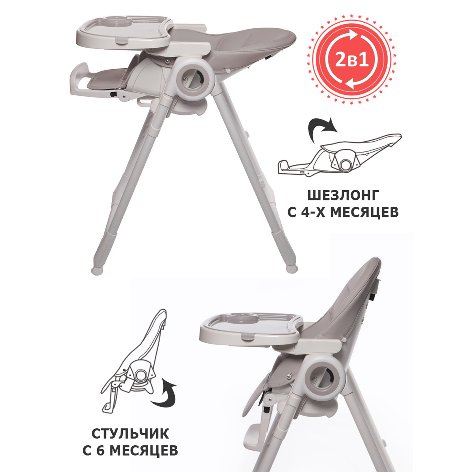 Стульчик для кормления Jetem Violino классический - фото 3