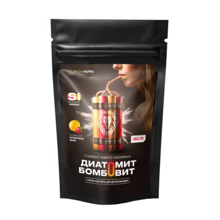 Смузи-детокс коктейль WowMan BOMBOVIT Strawberry Melon
