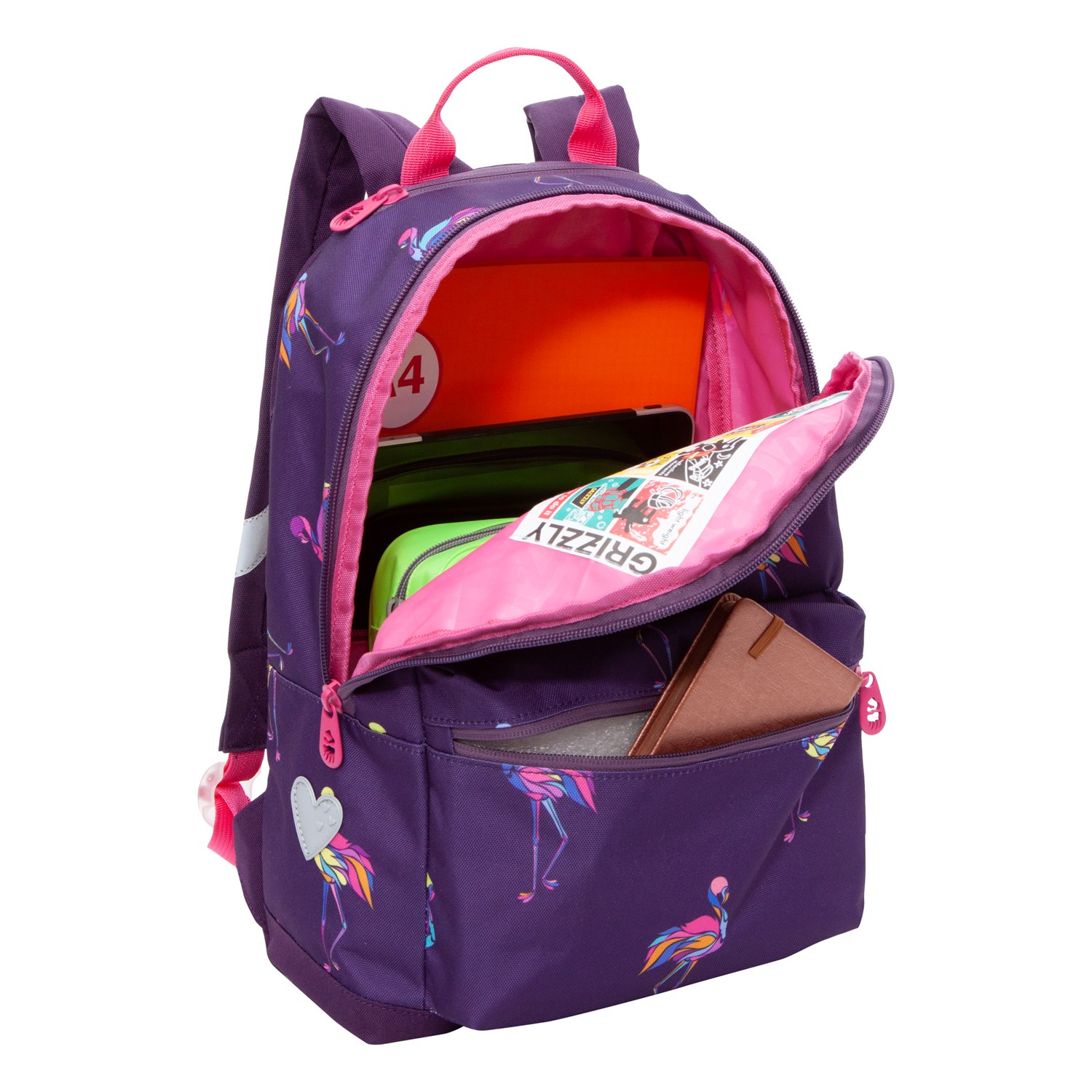 Рюкзак Grizzly Фламинго - фото 5