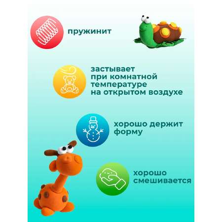 Пластилин Prof-Press воздушный 72 цв.