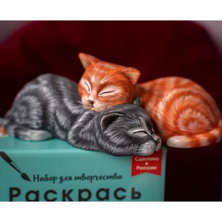 Набор для творчества Раскрась и подари Котики роспись красками