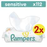 Влажные салфетки Pampers Sensitive 2 упак. 56 шт.