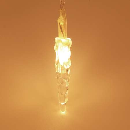 Светодиодная гирлянда Сноубум с насадками Сосулька 5 метров 20 LED шампань