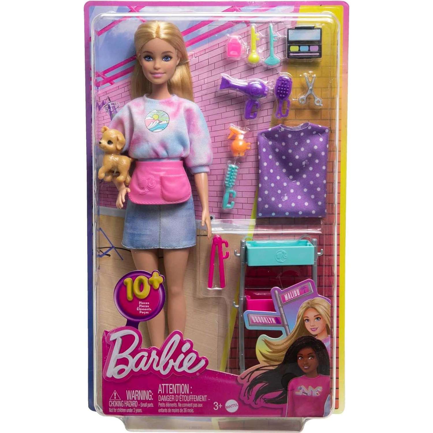 Кукла модельная Barbie Малибу Стилист HNK95 - фото 6