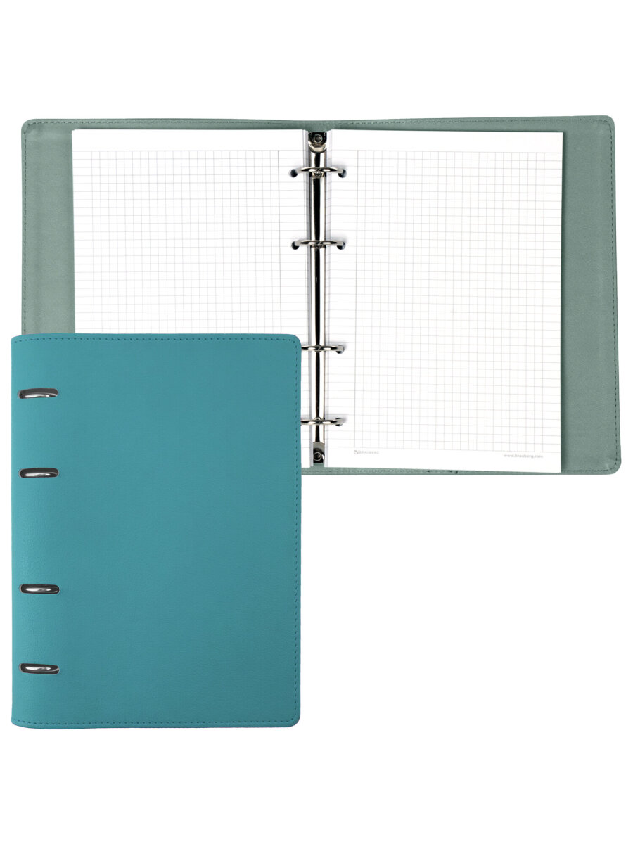 Тетрадь со сменным блоком Brauberg клетка 120 лист. - фото 6