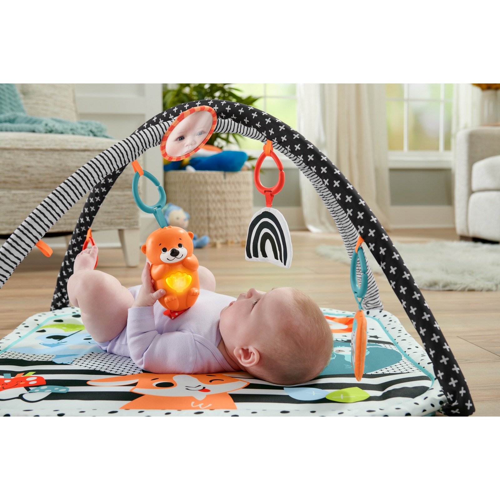 Коврик Fisher Price с дугами Светись и расти - фото 8