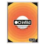 Фоторамка 30х40 INFILD пластиковый профиль 9мм, цвет серебро