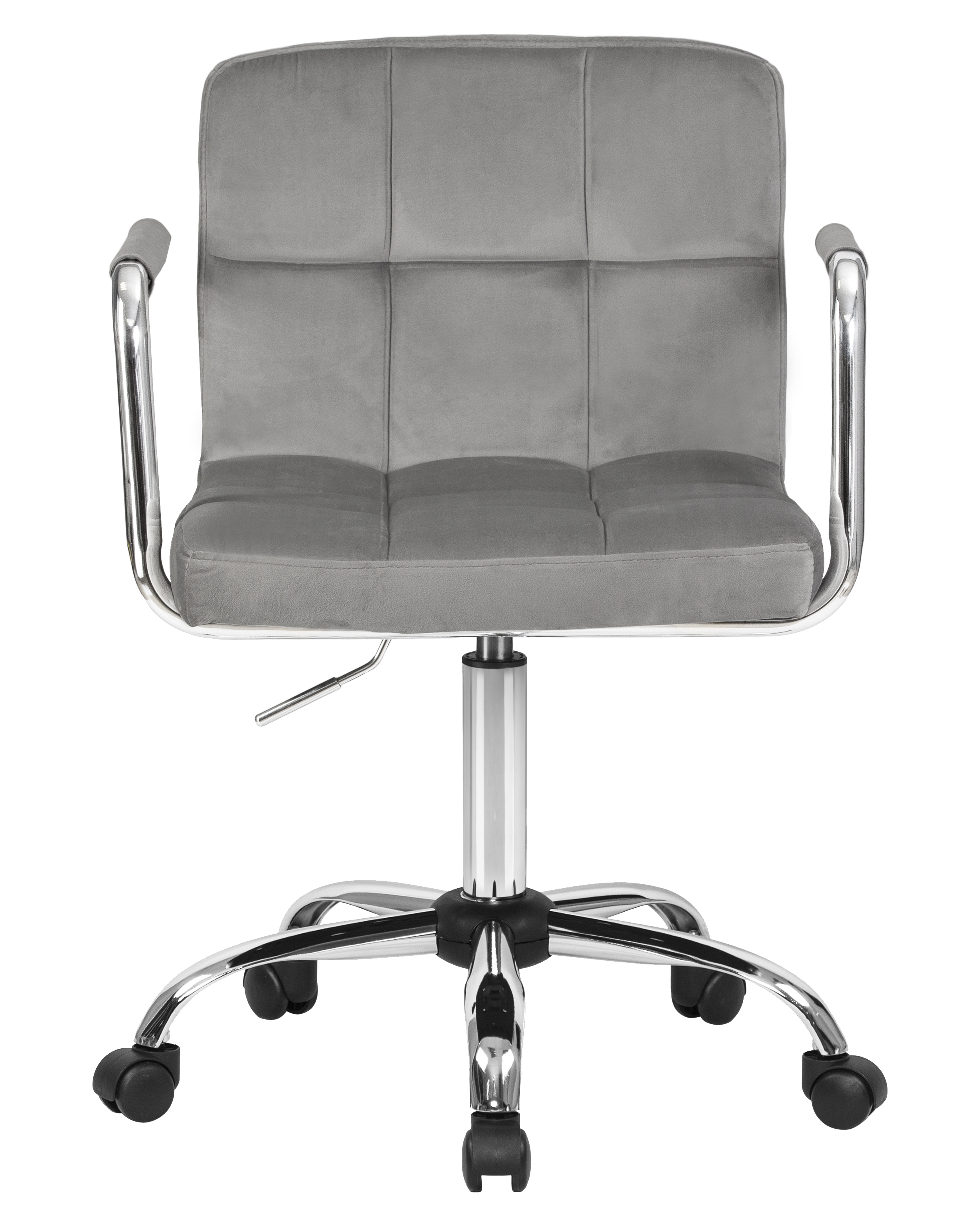 Офисное кресло DOBRIN серый велюр - фото 6