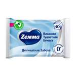 Влажная туалетная бумага Zemma 40 шт.