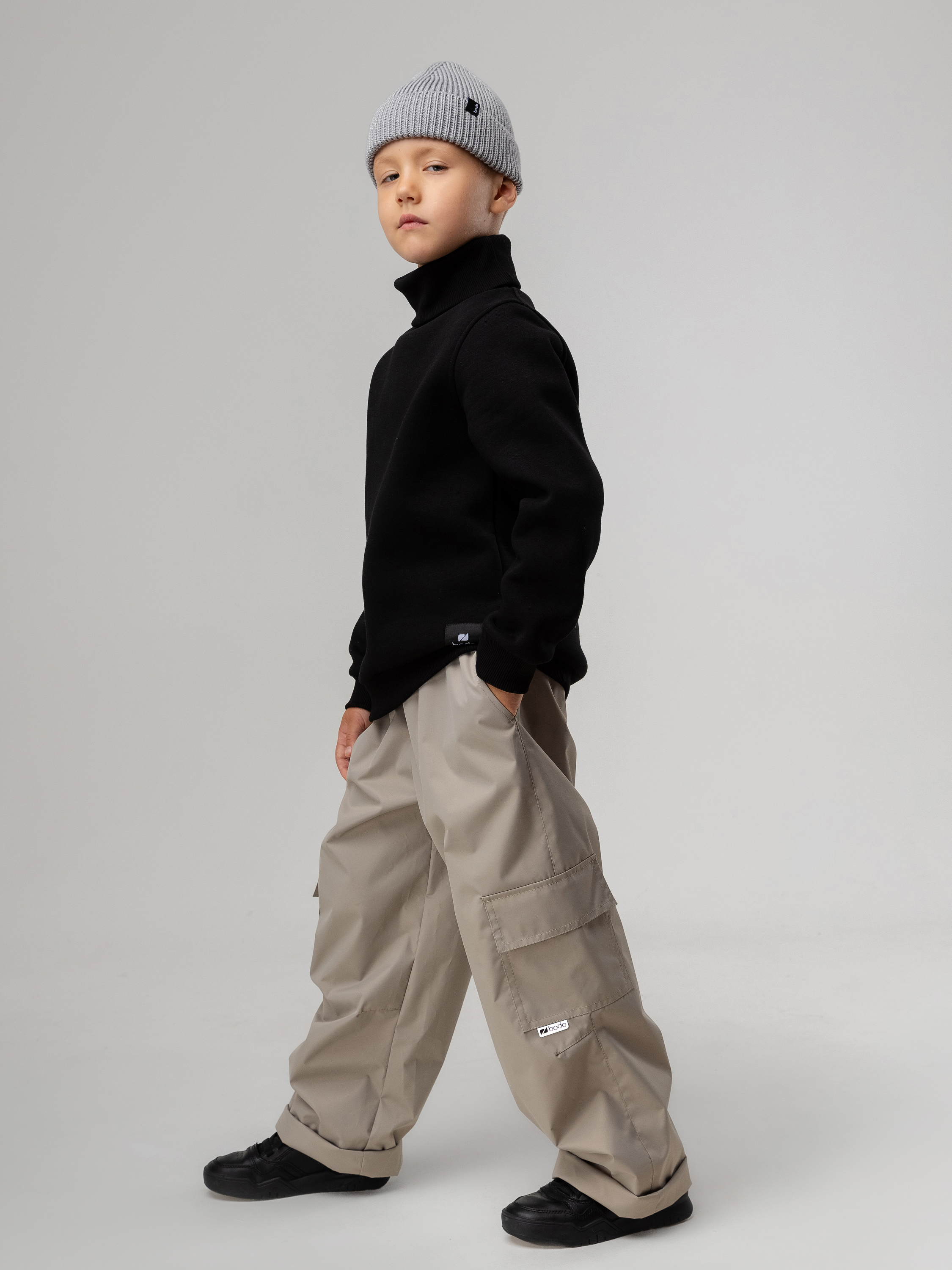 Брюки Bodo 33-48MU_серо-бежевый - фото 5