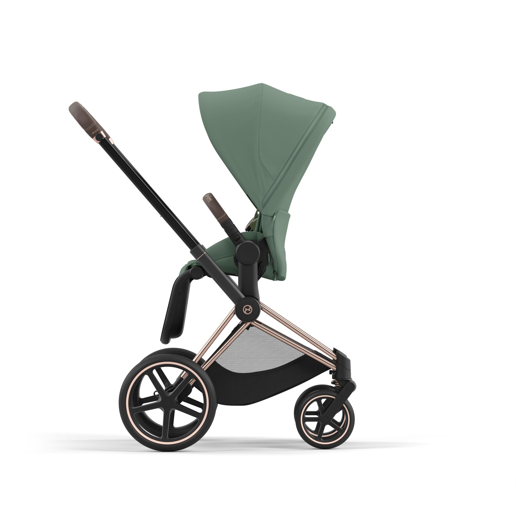 Коляска 2в1 Cybex Priam IV Rosegold зеленый - фото 9