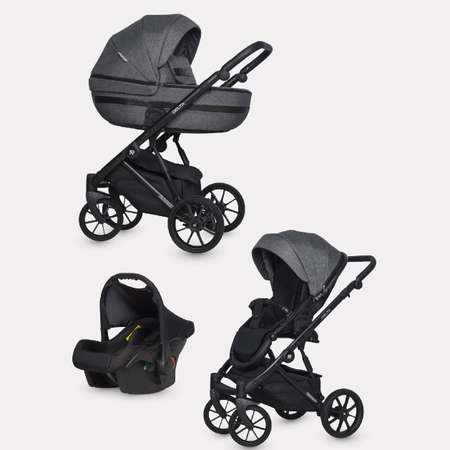 Коляска 3в1 Riko Basic Delta Carbon