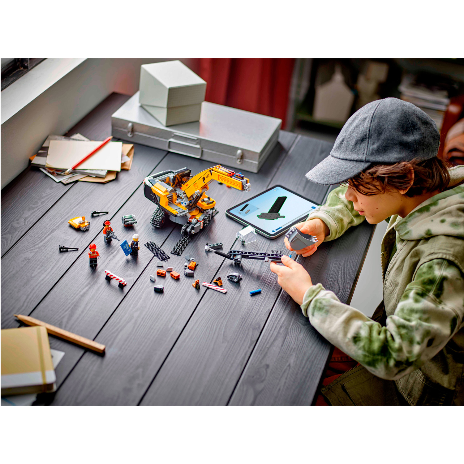 Конструктор LEGO City Строительный экскаватор блочный - фото 10