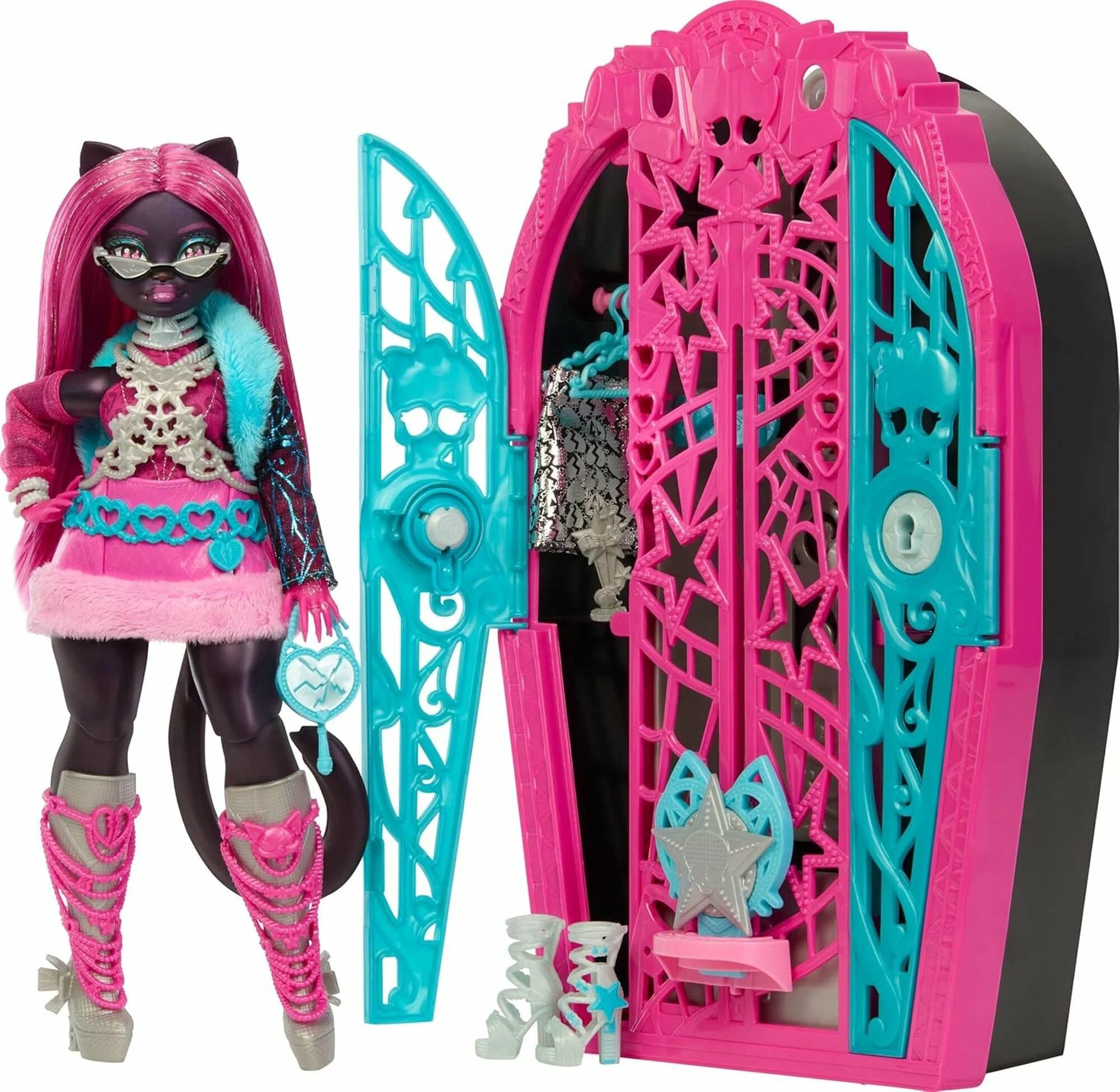Кукла модельная Monster High Skulltimate Secrets Catty Noir высота 27 см JBG 82 catty noir - фото 1