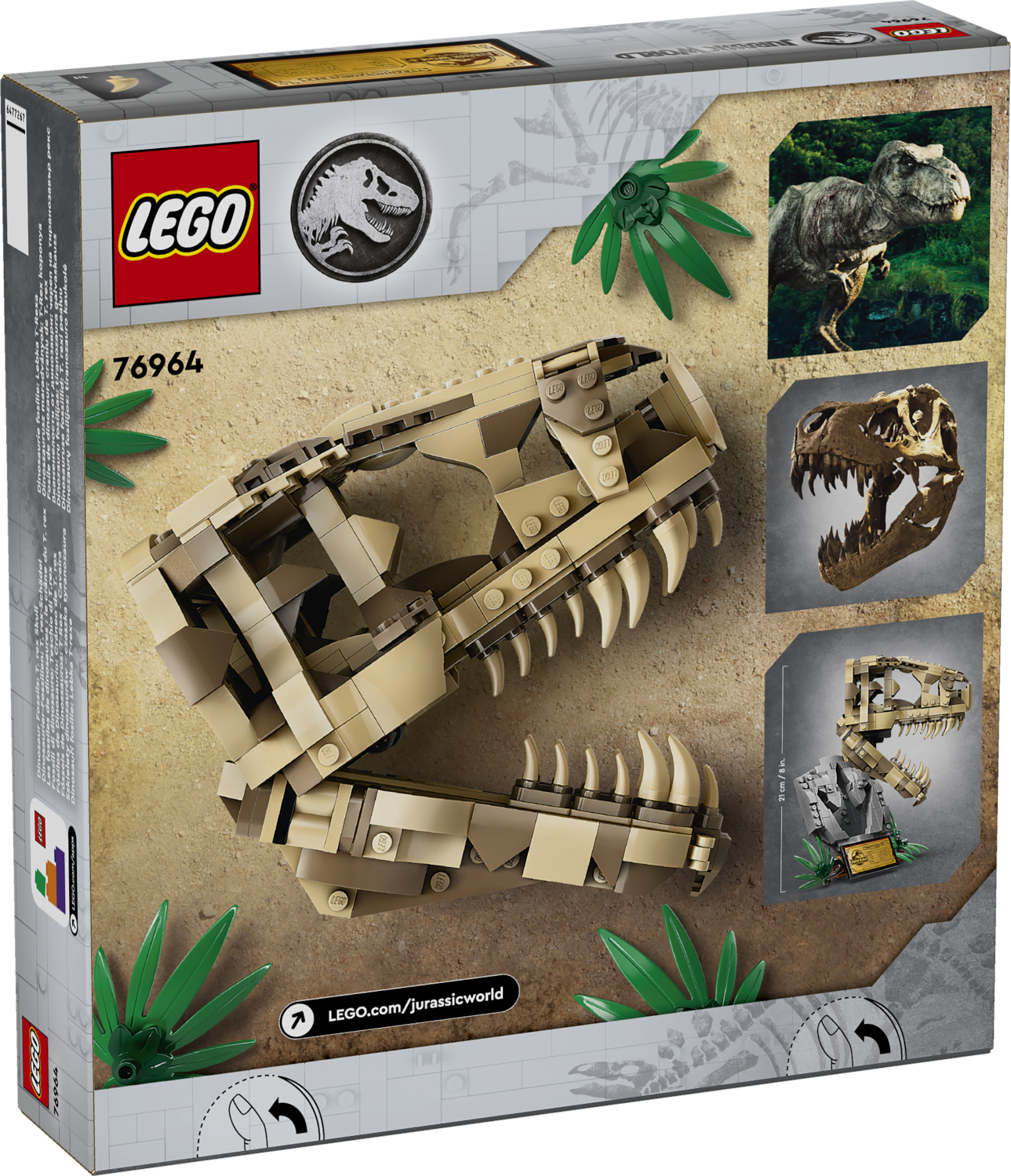 Конструктор LEGO Jurassic World Череп T-Rex блочный - фото 4