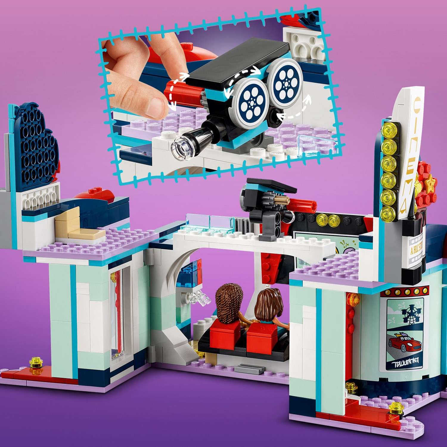 Конструктор LEGO Friends Кинотеатр Хартлейк-Сити 451 дет. - фото 9