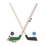 Набор для хоккея Задира клюшка детская 2 шт + шайба 2 шт