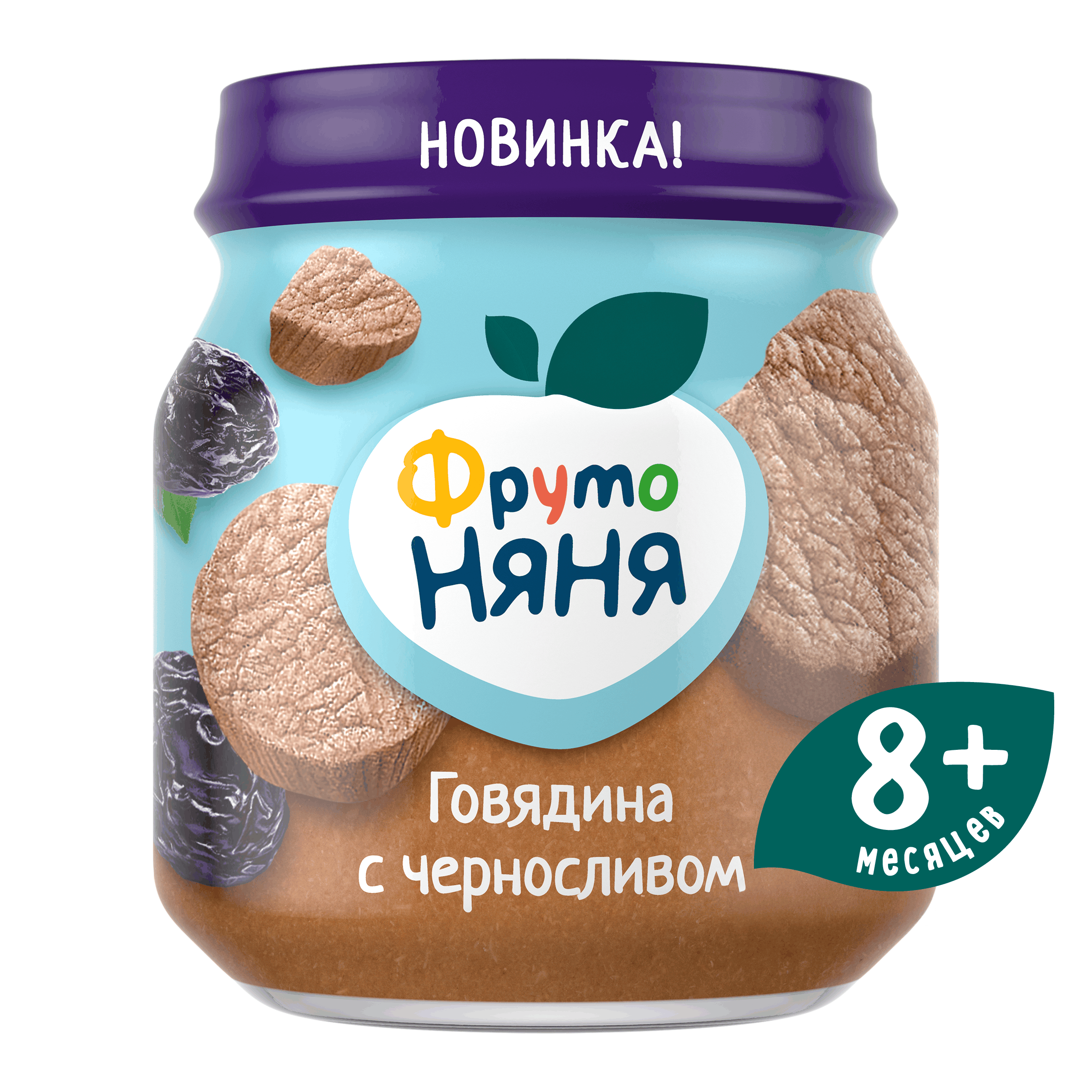 Пюре ФрутоНяня Говядина-чернослив с 8 мес 100 г - фото 1