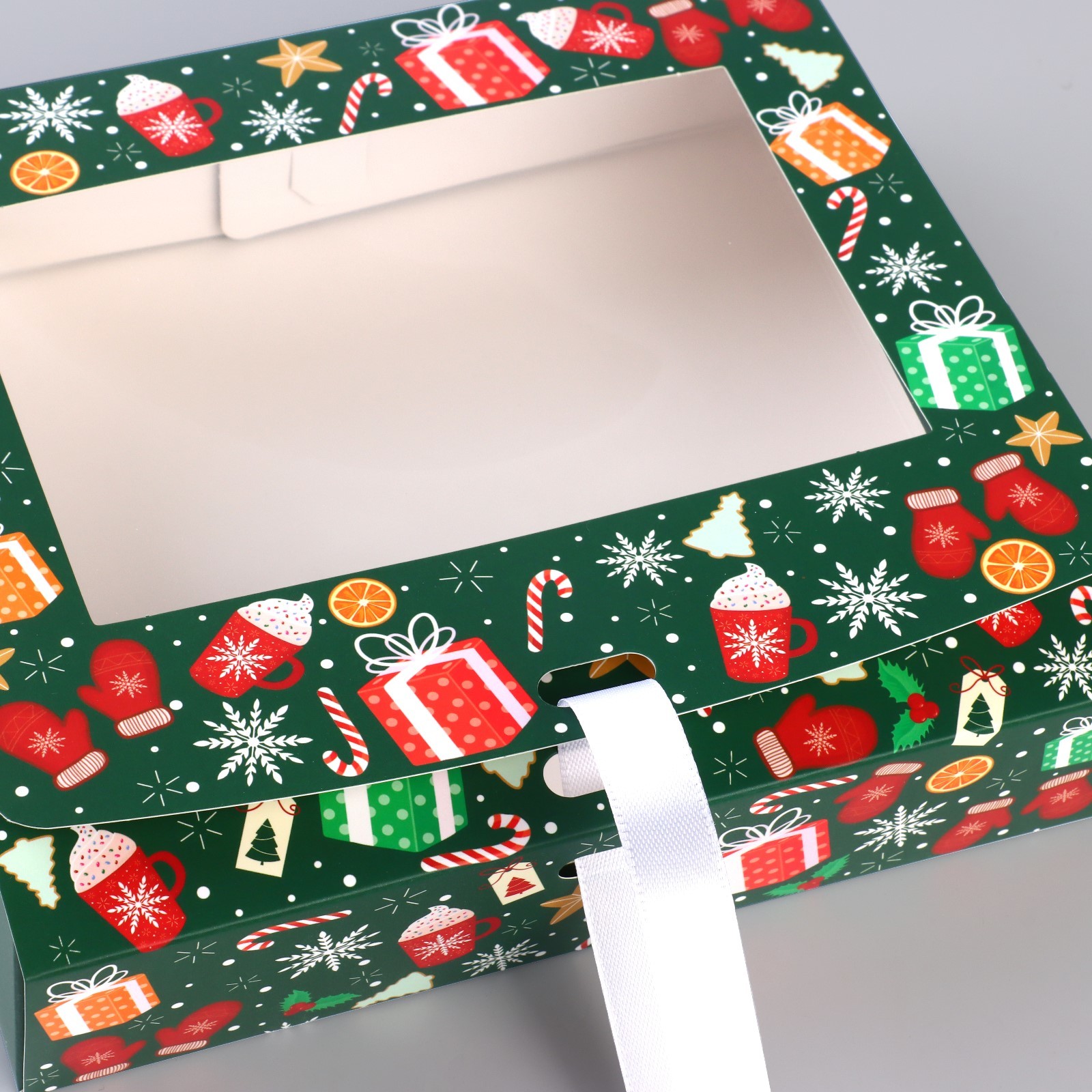 Коробка сборная Дарите Счастье "Новогодняя", 20 х 18 х 5 см - фото 3