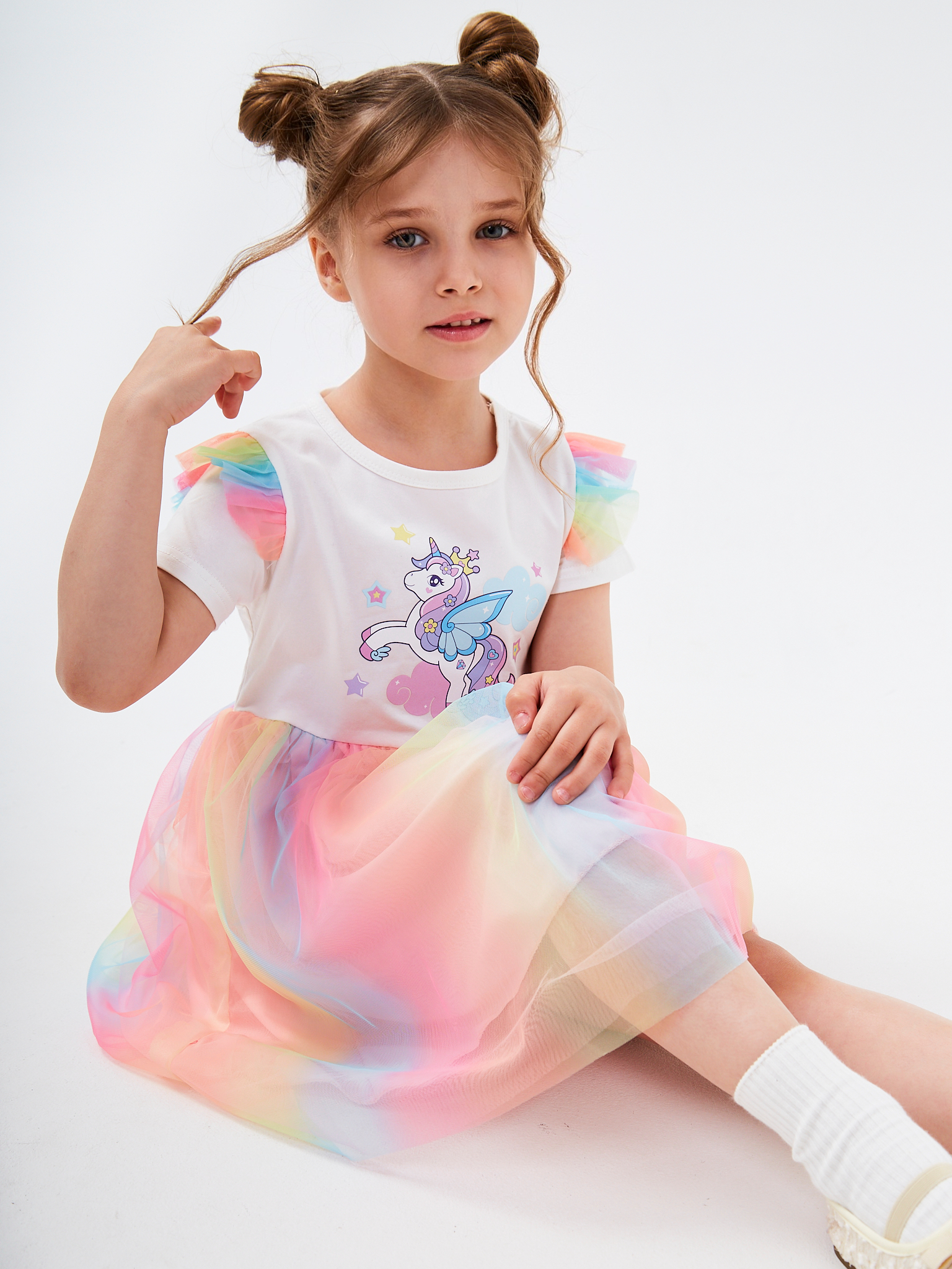 Платье I Love Princesss ПлатьеЕдинорогРадуга - фото 12