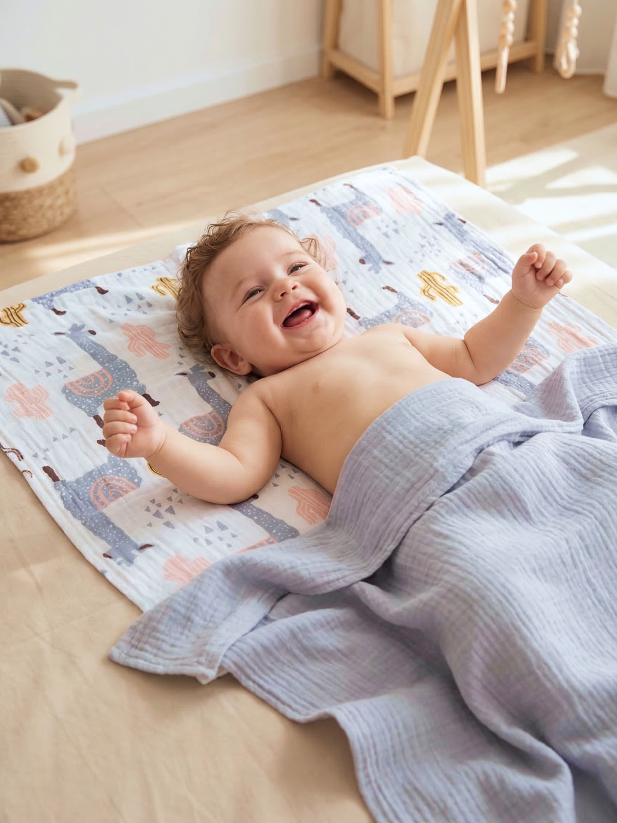 Пелёнка Loo-Loo пеленка муслин 100х135 см 2 шт. - фото 6