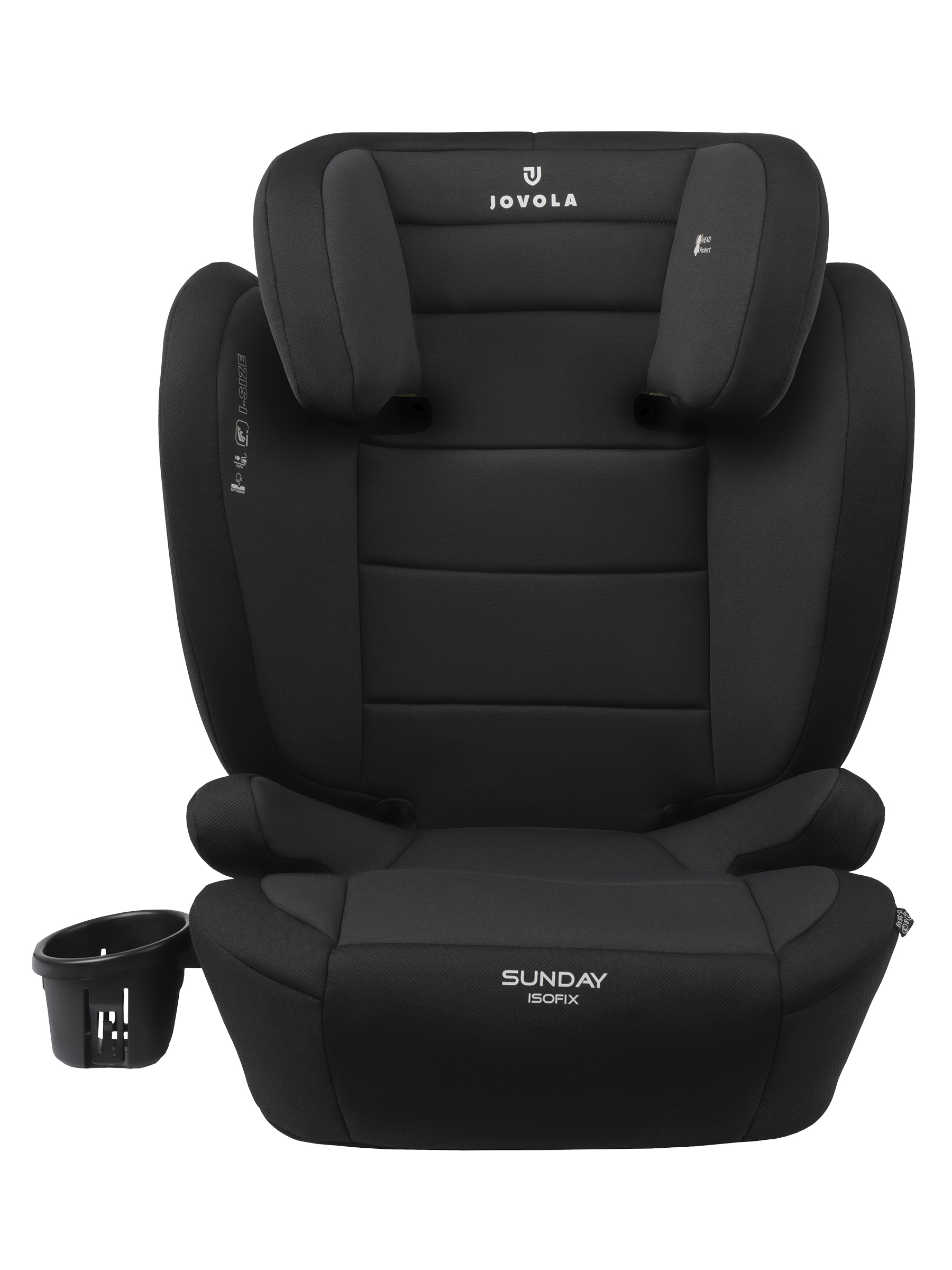 Автокресло JOVOLA Sunday Isofix 2/3 (15-36 кг) черный - фото 3