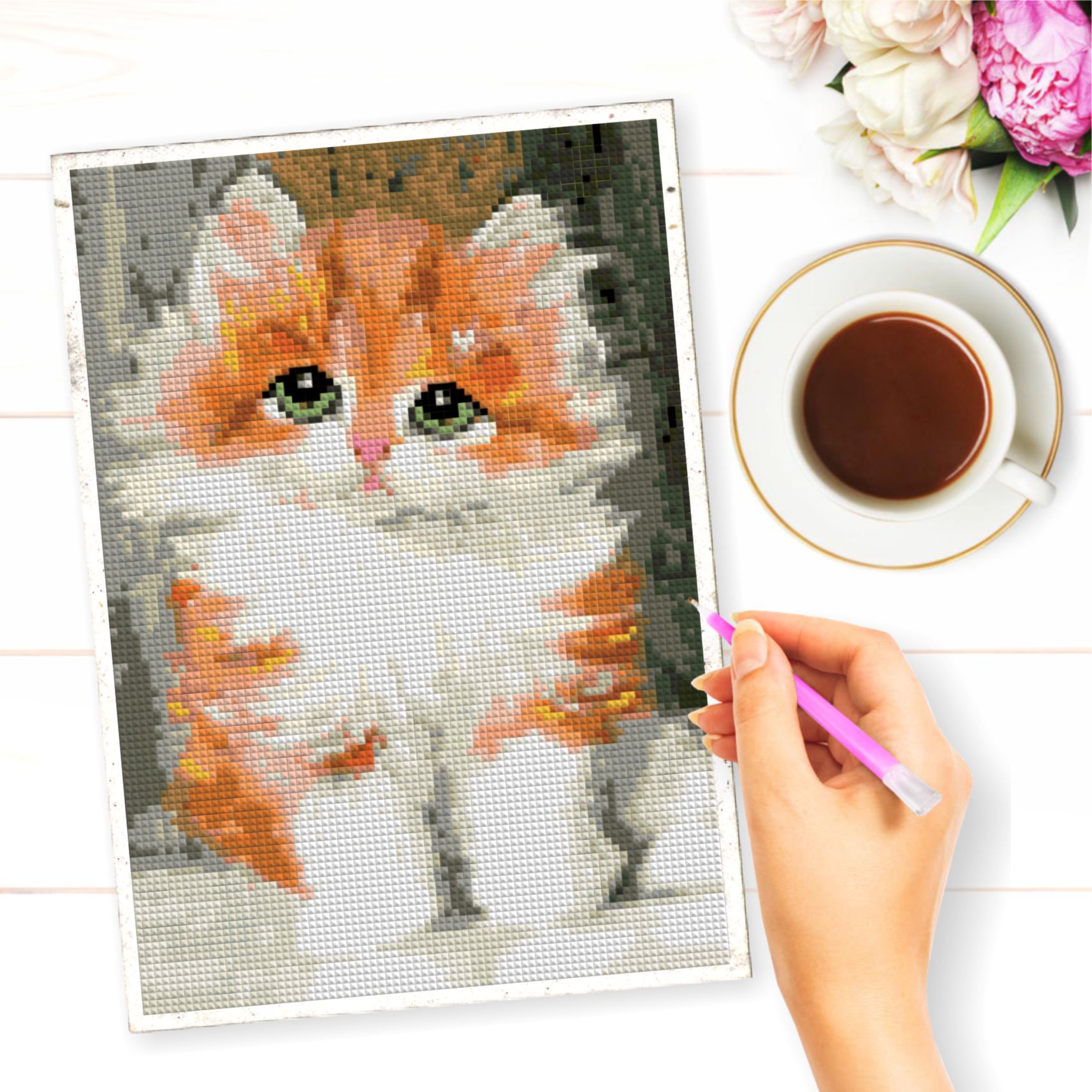 Алмазная мозаика Милато Рыжий котенок - фото 4