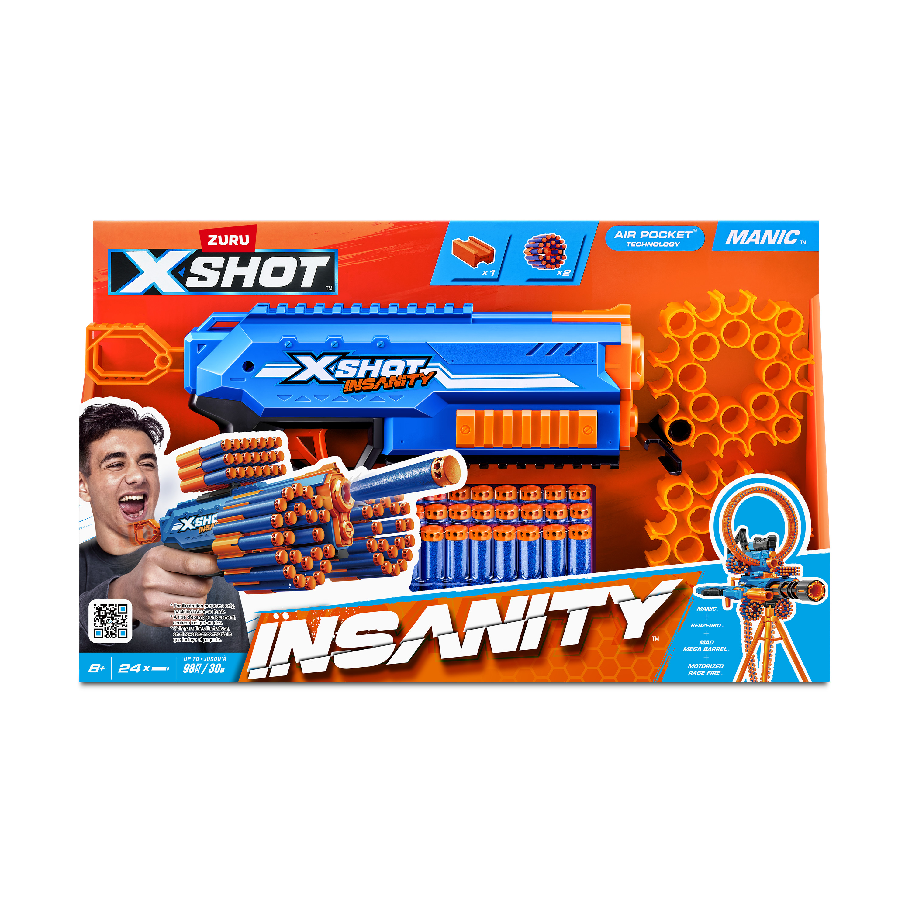 Бластер Zuru XSHOT  Insanity Manic - фото 13