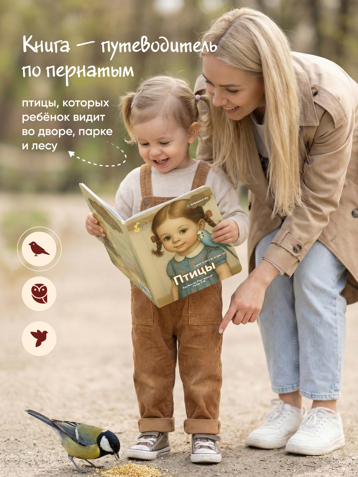 Картонная книга для малышей Расту по возрасту «Птицы» 2+ - фото 5
