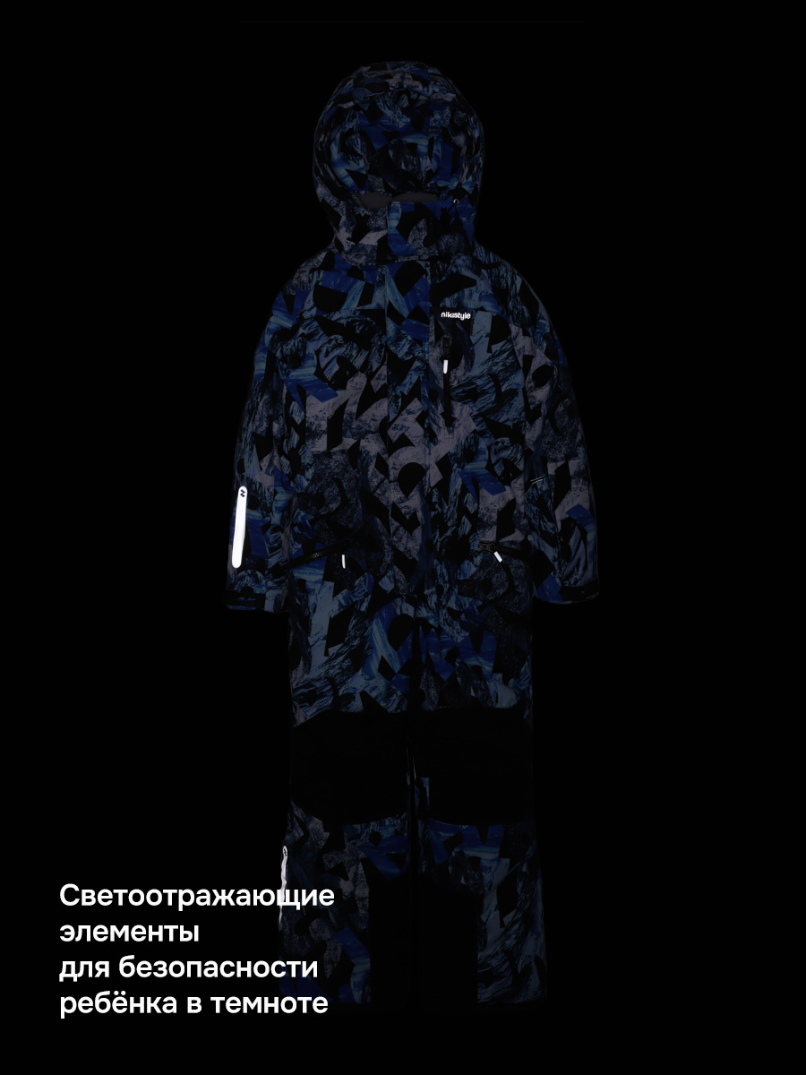 Комбинезон NIKASTYLE 8з1926 индиго/черный - фото 11