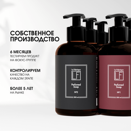 Мыло жидкое La Fabrique 2 шт. 610 г 600 мл