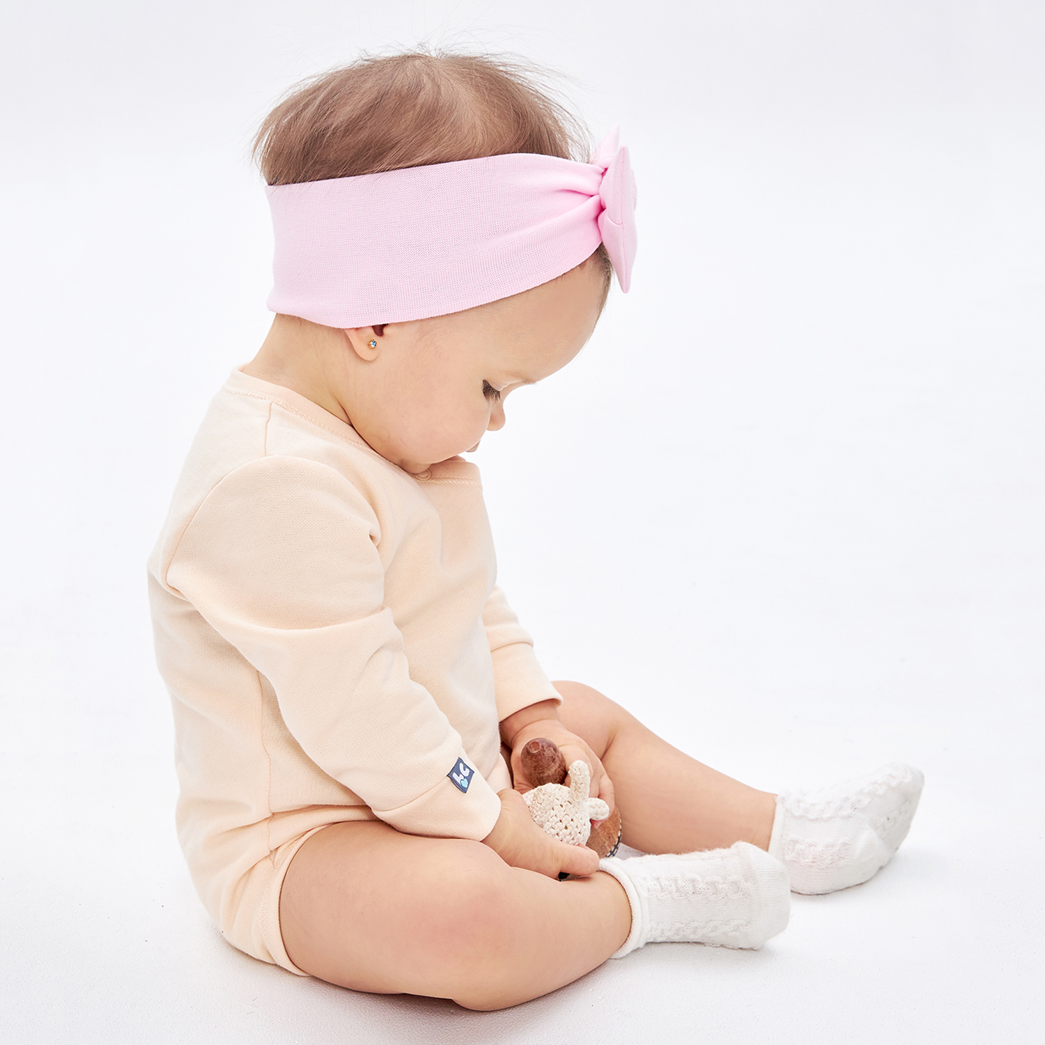 Повязка 2 шт Lucky Child 139-93/розовый/экрю/0-2 - фото 7