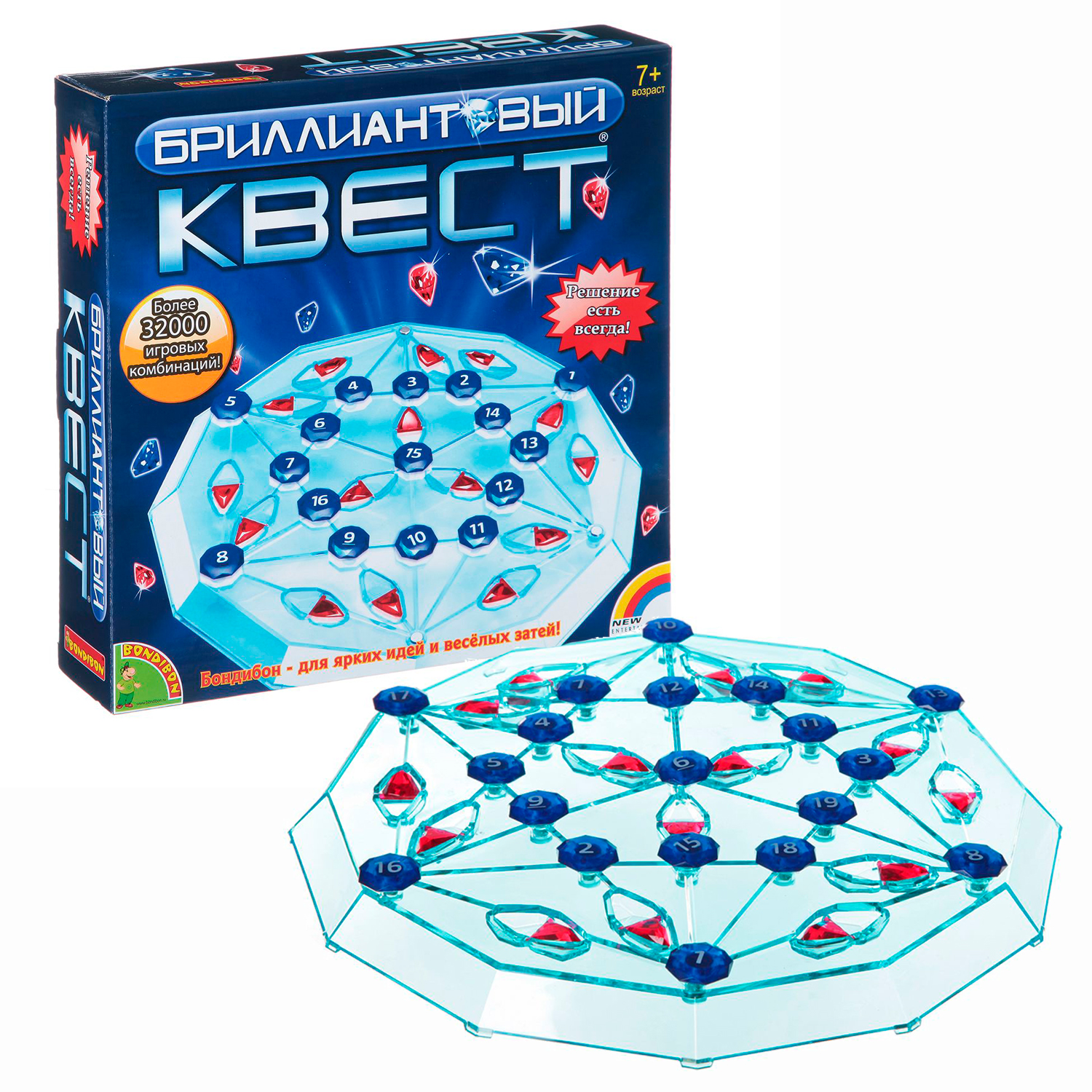 Настольная игра Bondibon ходилка Бриллиантовый квест - фото 1
