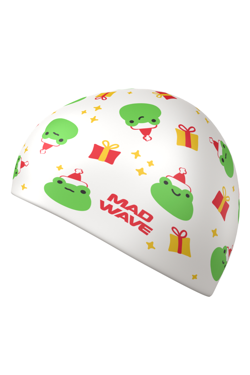 Шапочка в бассейн Mad Wave Happy New Year - фото 3
