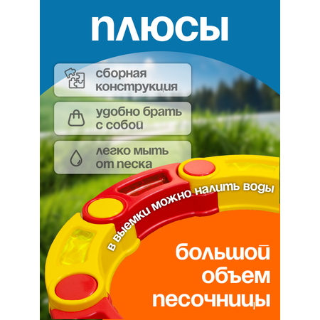 Песочница СТРОМ d150см 8 элементов