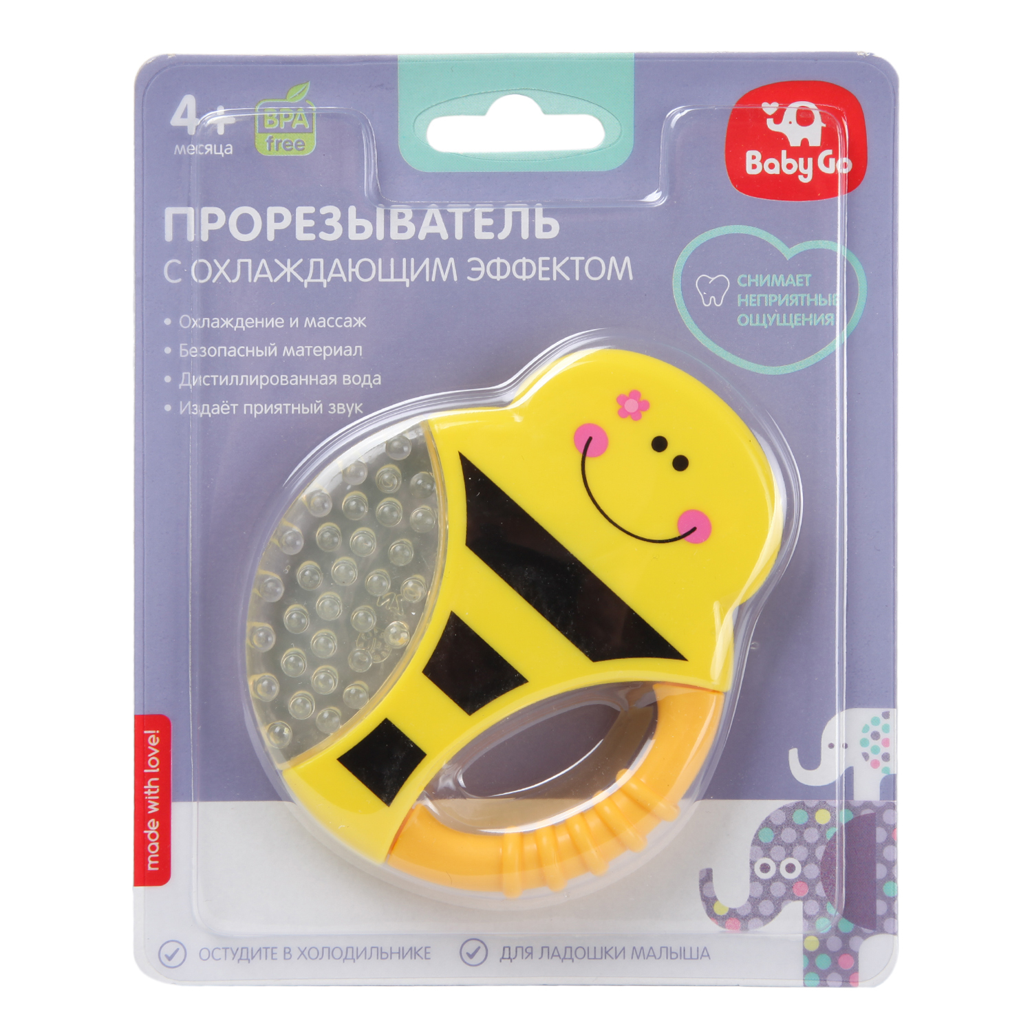 Прорезыватель BabyGo Пчелка - фото 2