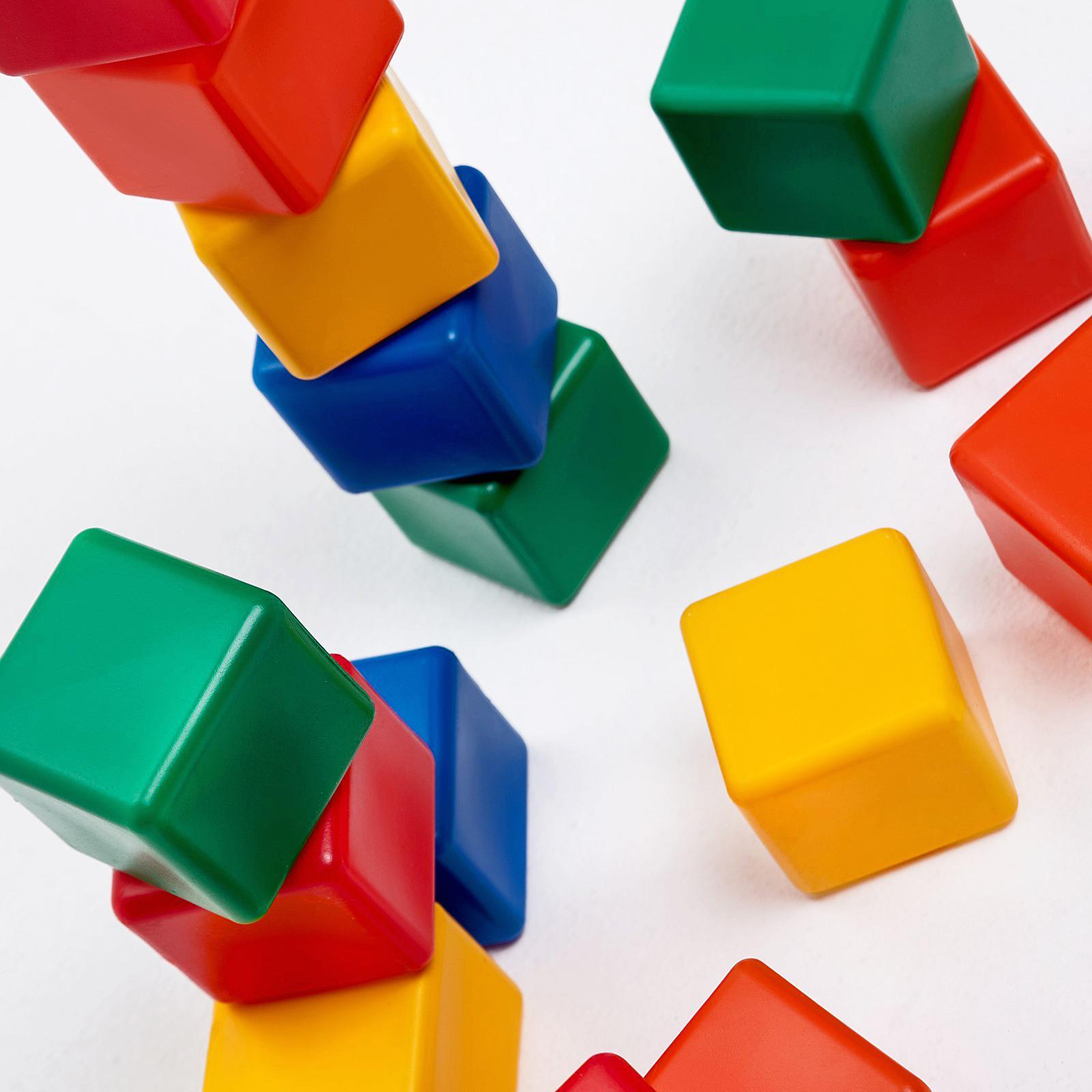 Игрушка IQ-ZABIAKA кубики цветные, 12 штук, 6×6 см - фото 5