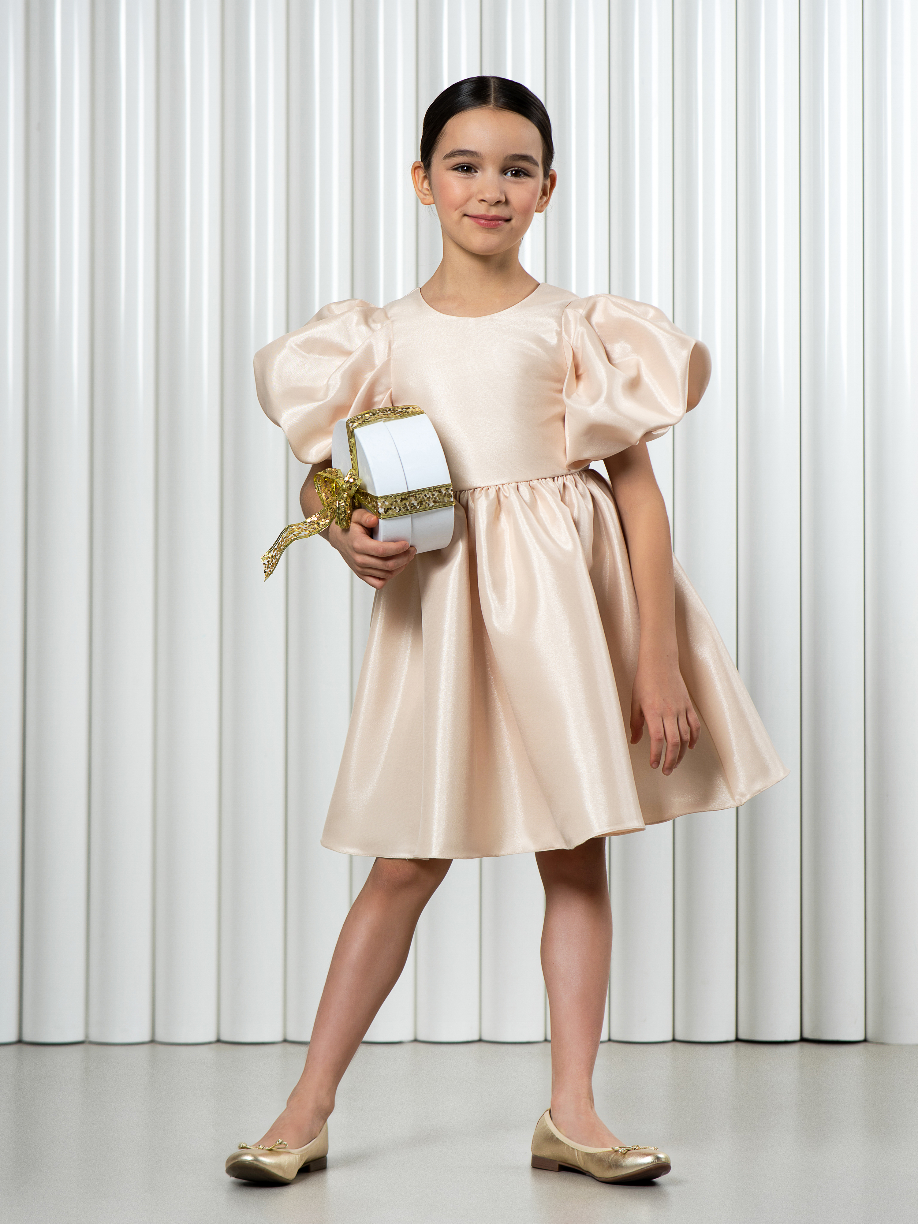 Платье LisaWeta D-143 золото - фото 7