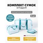 Сумка в роддом ЗОЛОТОЙ ОКТЯБРЬ матовый бирюзовый