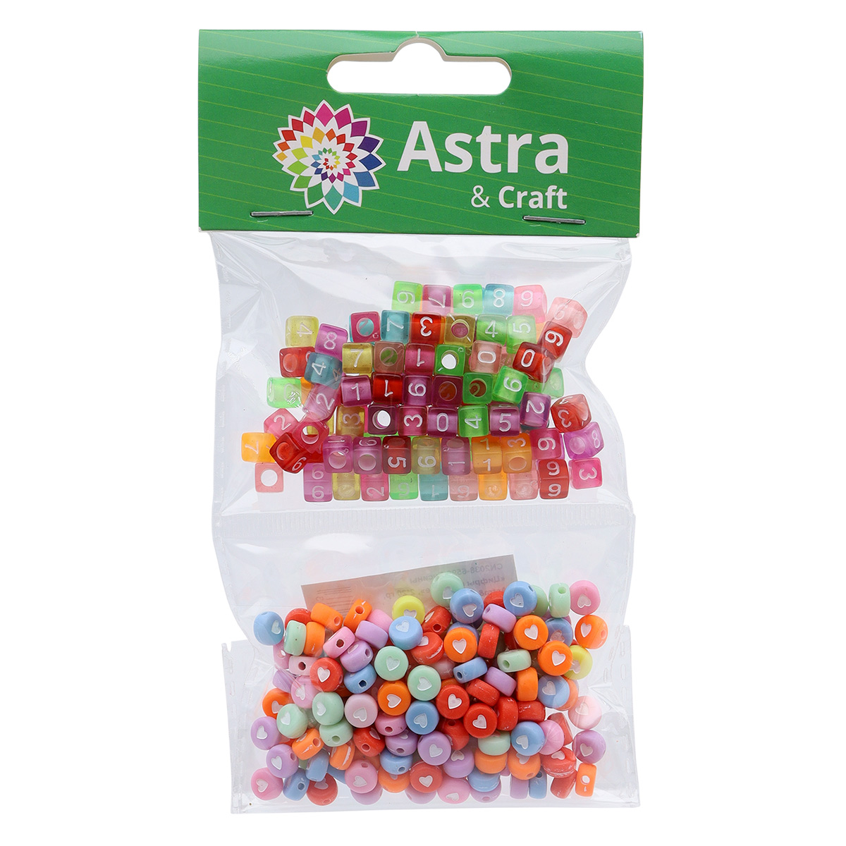 Набор для творчества Astra Craft бусины с цифрами, 2х20 г - фото 8