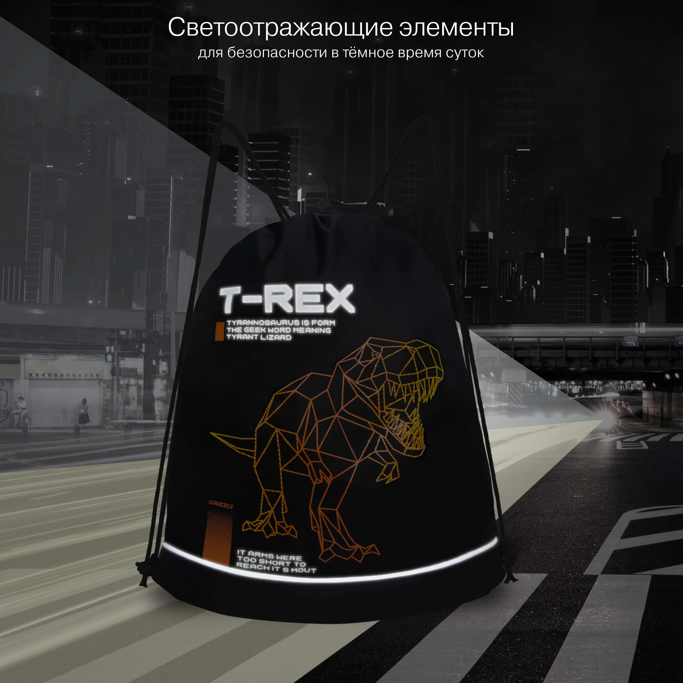 Мешок для обуви Grizzly Тирекс - фото 6