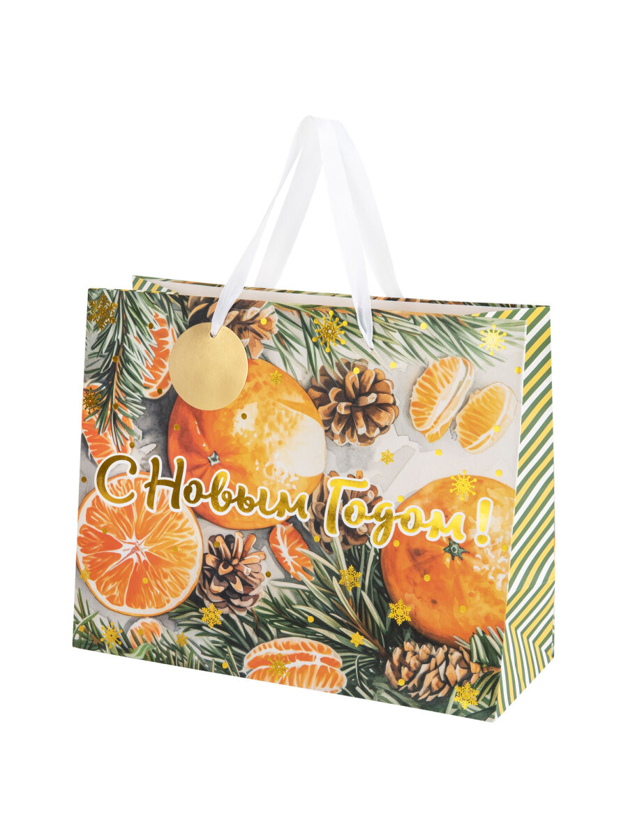 Пакет подарочный новогодний Золотая сказка пакетики для подарков и сладостей набор 4 штуки - фото 10