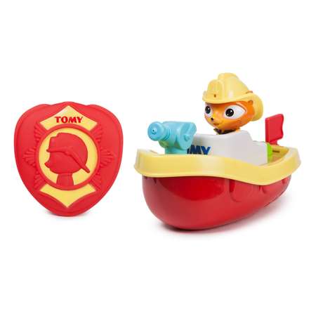 Игрушка для ванной Tomy Пожарный катер со звуковым пультом