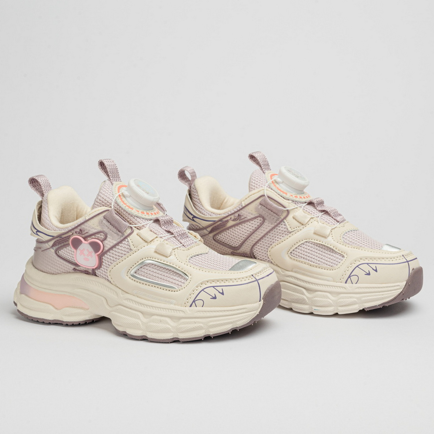 Кроссовки TikkaGo 7U07_23954-2_beige-violet - фото 2