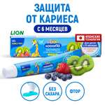 Зубной гель LION с фтором фруктовый