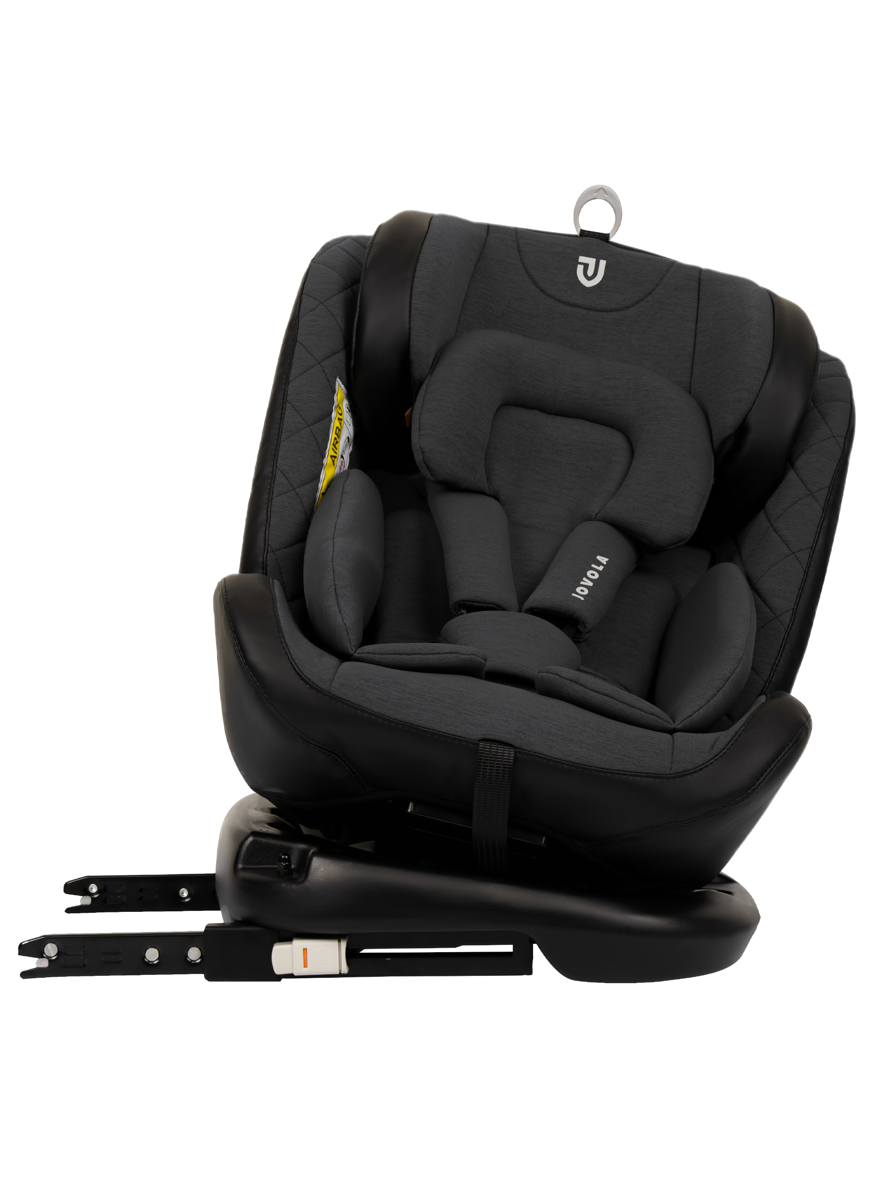 Автокресло Indigo Jovola Fuller сер.-черная кожа Isofix 0+/1/2/3 (0-36 кг) серый - фото 37
